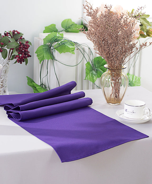 Polyester Table Runner 13x108 Regency Purple