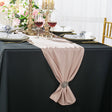 Scuba Table Runner 13x108 Blush Pink
