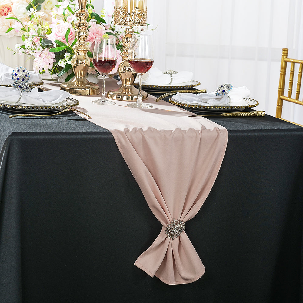 Scuba Table Runner 13x108 Blush Pink