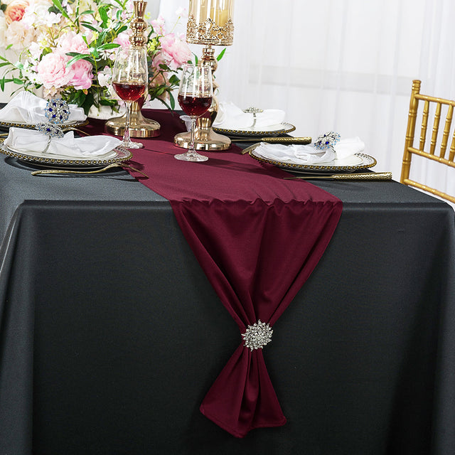 Scuba Table Runner 13x108 Burgundy