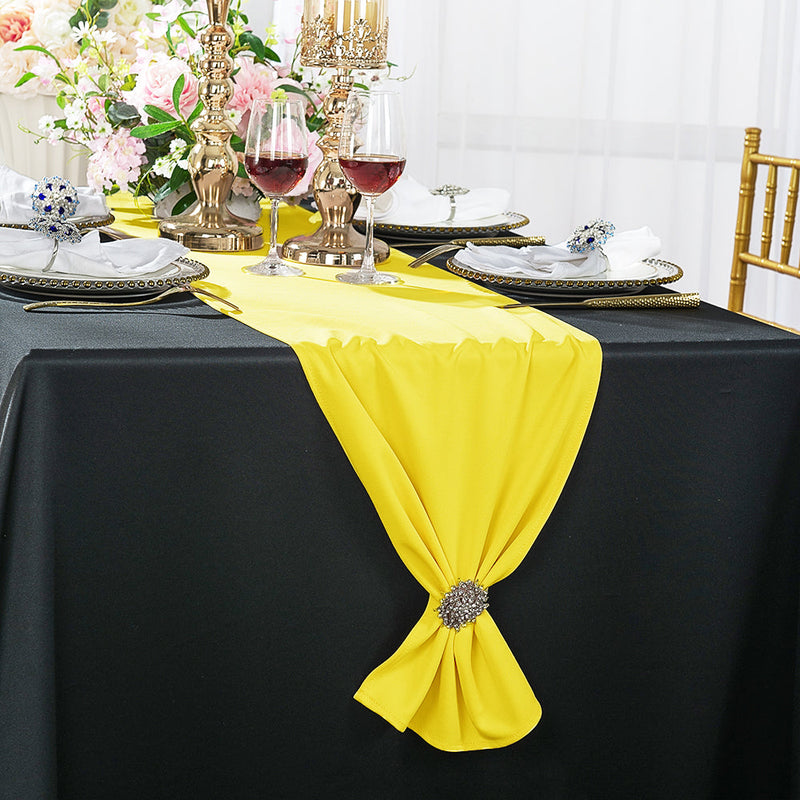 Scuba Table Runner 13x108 Canary Yellow