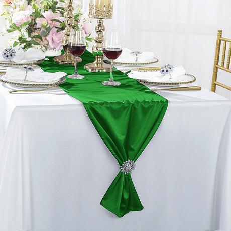 Scuba Table Runner 13x108 Emerald Green