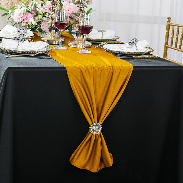 Scuba Table Runner 13x108 Gold