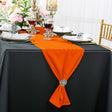 Scuba Wrinkle-Free Table Runner 13x108 Orange