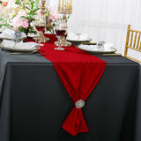 Scuba Wrinkle-Free Table Runner 13x108 Red