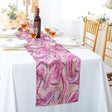 Scuba Table Runner 13x108 Pink Agate