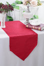Crushed Taffeta Table Runner 13x108 Apple Red