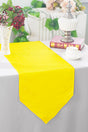 Crushed Taffeta Table Runner 13x108 Canary Yellow