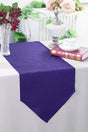Crushed Taffeta Table Runner 13x108 Regency Purple