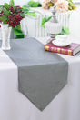 Crushed Taffeta Table Runner 13x108 Silver