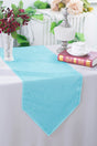 Crushed Taffeta Table Runner 13x108 Baby Blue