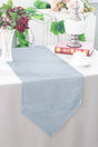 Crushed Taffeta Table Runner 13x108 Dusty Blue
