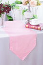 Crushed Taffeta Table Runner 13x108 Pink