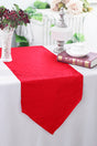 Crushed Taffeta Table Runner 13x108 Red