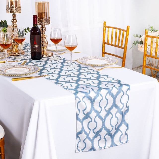 Scuba Table Runner 13x108 Dusty Blue