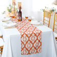 Wrinkle-Free Scuba Table Runner 13x108 Orange