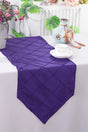 Pintuck Taffeta Table Runner 13x108 Regency Purple