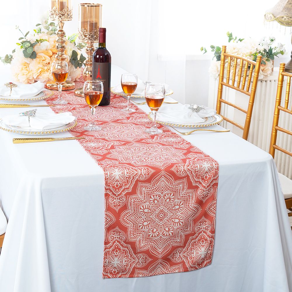 Scuba Table Runner 13x108 Rust/Burnt Orange