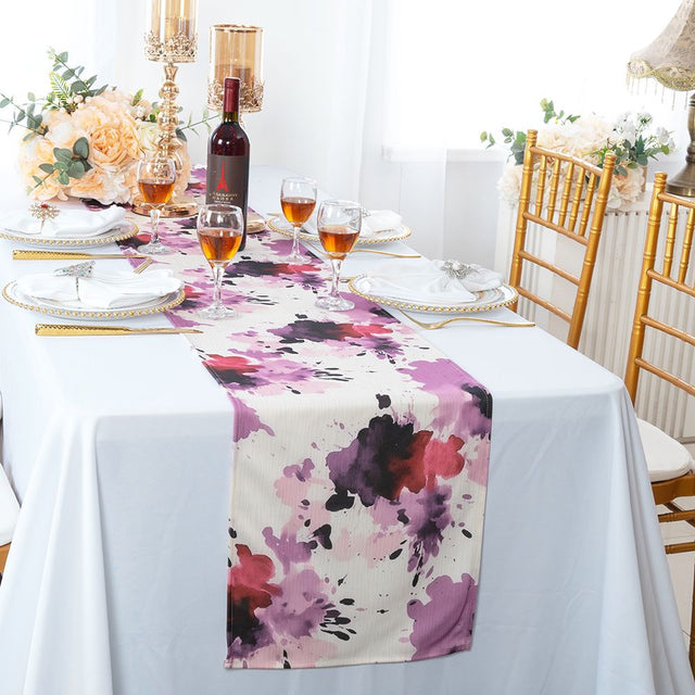 Scuba Table Runner 13x108 Splatter Garden