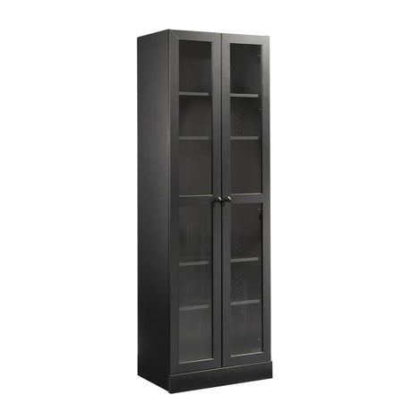 Glass Storage Bookcase Modern Display Cabinet for Home Office and Living Room