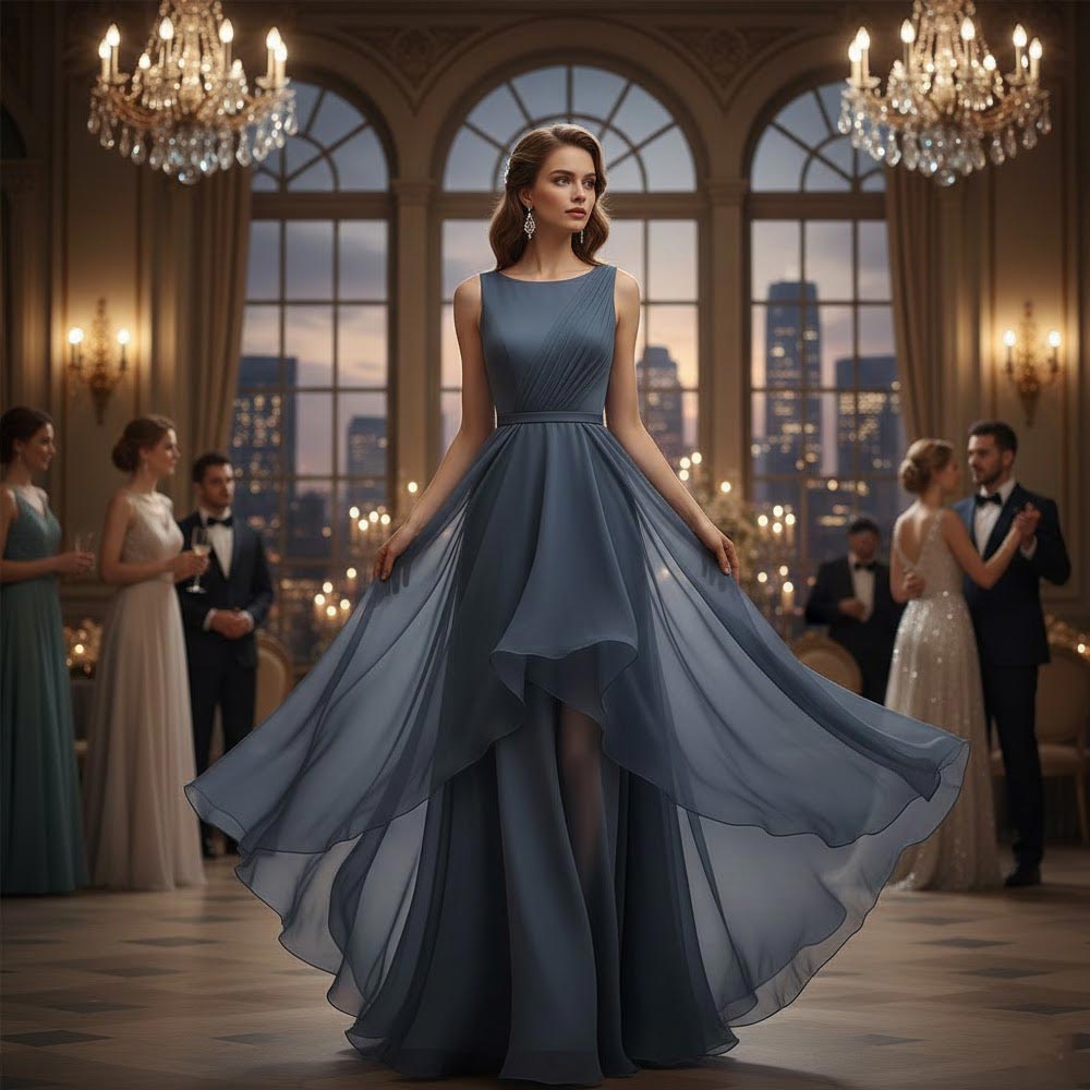 1 Yard Two-Tone Chiffon 100% Polyester Fabric for Apparel and Crafts 58/59 Inch Width