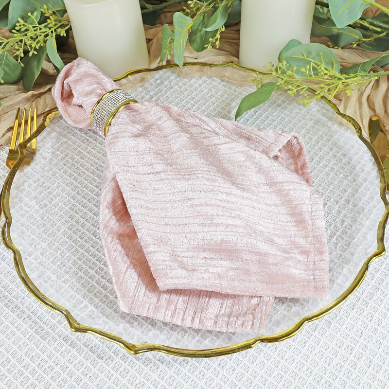 Chenille Shimmer Metallic Jacquard Velvet Napkin
