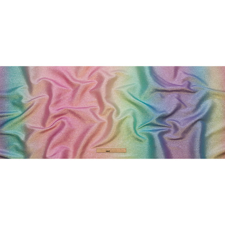Metallic Pastel Rainbow Polyester Lame