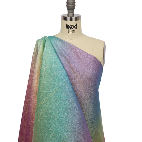 Metallic Pastel Rainbow Polyester Lame