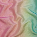 Metallic Pastel Rainbow Polyester Lame