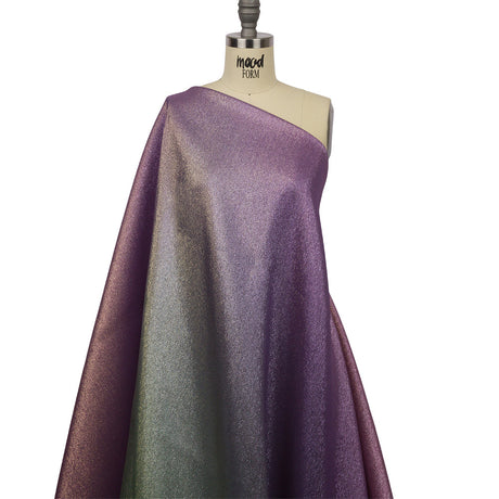 Metallic Pastel Purple, Blue and Gold Polyester Lame