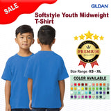 Gildan® Softstyle Youth Midweight Crewneck Short Sleeve T-Shirt