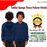 BELLA + CANVAS® Toddler Sponge Fleece Pullover Hoodie