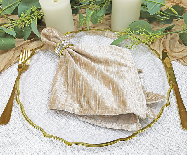 Velvet Dinner Napkin Sample