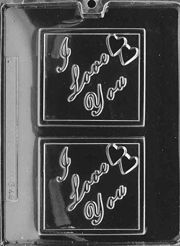 I Love You Gift Card Chocolate Mold - LPG044
