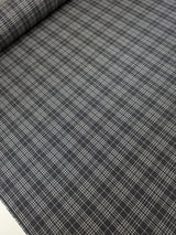 Cotton Twill Checked Jacket Fabric