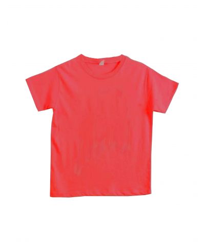 Lucky Friends 1304 100 Percent Cotton Fabric - Red, Youth T-Shirt, Side Seams, Tear Away Label (1 Piece)