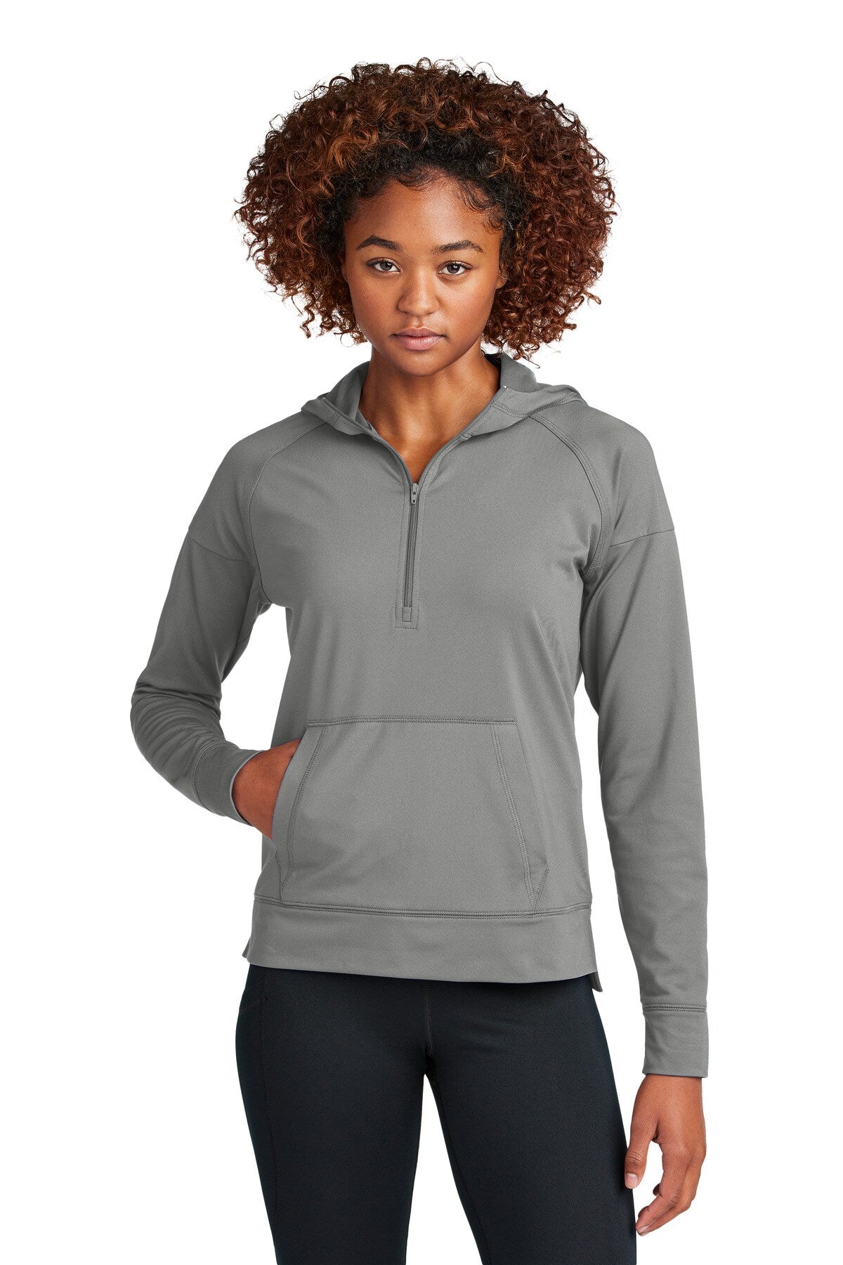 Sport-Tek® Women's Sport-Wick Stretch 1/2 Zip Hoodie