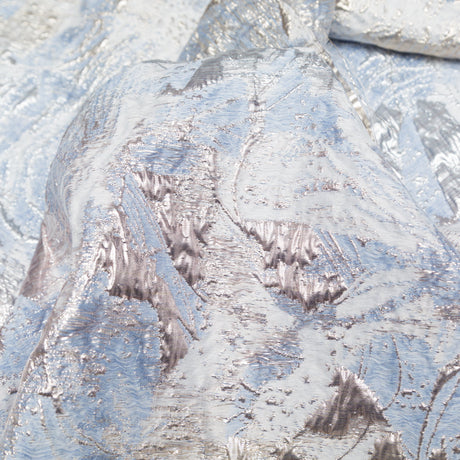 Metallic Golden Egg, Plein Air and Kentucky Blue Abstract Luxury Brocade
