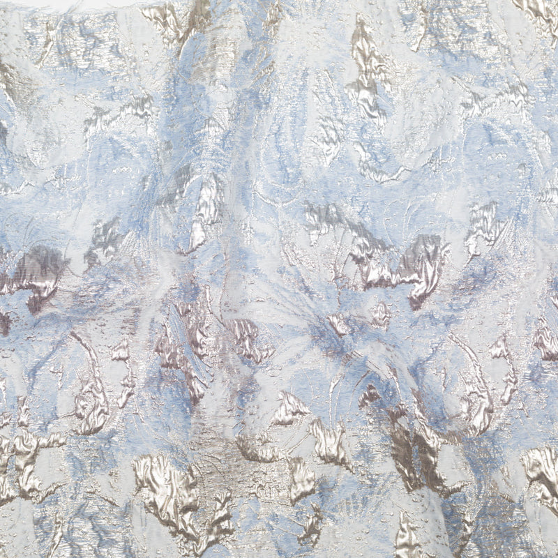 Metallic Golden Egg, Plein Air and Kentucky Blue Abstract Luxury Brocade