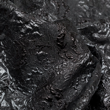 Metallic Gunmetal and After Dark Floral Luxury Double Layer Organza Brocade