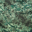 Metallic Verdant Green and Black Floral Luxury Double Layer Organza Brocade