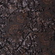 Metallic Two Penny and Black Floral Luxury Double Layer Orangza Brocade