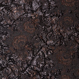 Metallic Two Penny and Black Floral Luxury Double Layer Orangza Brocade