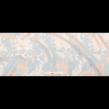 Pearl Blue, Cream Puff, and Metallic Silver Abstract Luxury Brocade