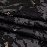 Sedona Sage, Moonless Night and Metallic Golden Egg Abstract Luxury Brocade