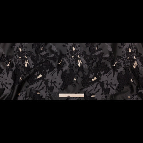 Sedona Sage, Moonless Night and Metallic Golden Egg Abstract Luxury Brocade