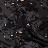 Sedona Sage, Moonless Night and Metallic Golden Egg Abstract Luxury Brocade
