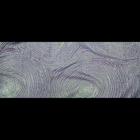 Metallic Green and Moroccan Blue Iridescent Spirals Luxury Organza Brocade