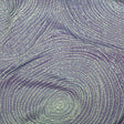 Metallic Green and Moroccan Blue Iridescent Spirals Luxury Organza Brocade
