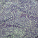 Metallic Green and Moroccan Blue Iridescent Spirals Luxury Organza Brocade